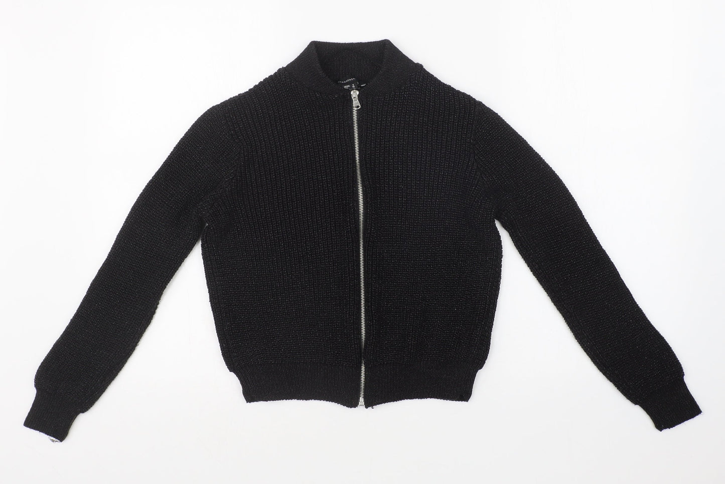Atmosphere Womens Black   Full Zip Jumper Size 8