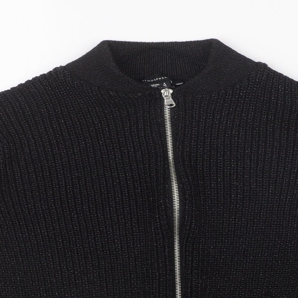 Atmosphere Womens Black   Full Zip Jumper Size 8