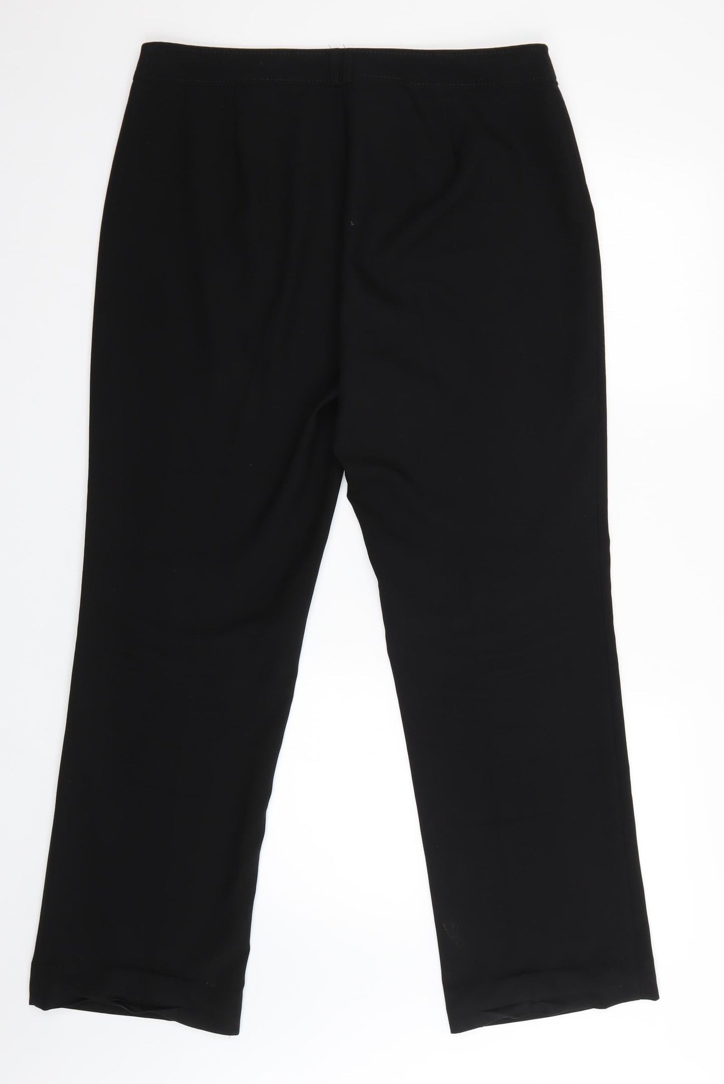 F&F Womens Black   Trousers  Size 12 L28 in