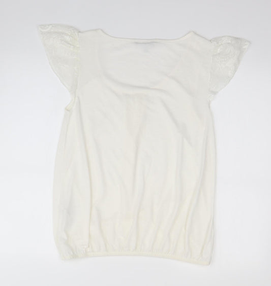 Red Herring Womens Ivory   Basic Blouse Size 14