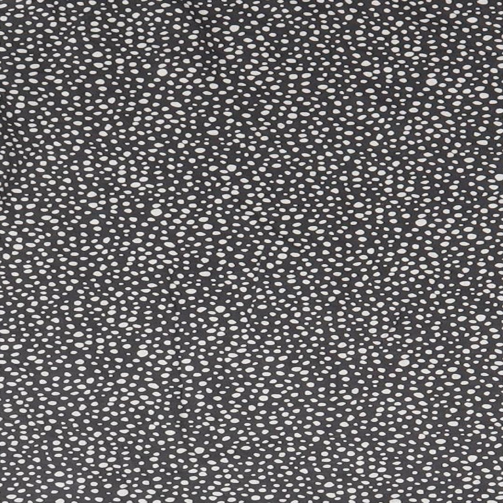 NEXT Girls Black Spotted  Basic T-Shirt Size 11 Years