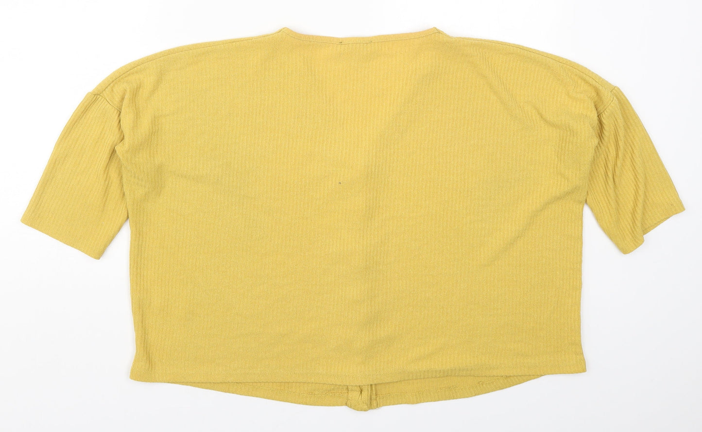 New Look Womens Yellow  Knit Cardigan Jumper Size M