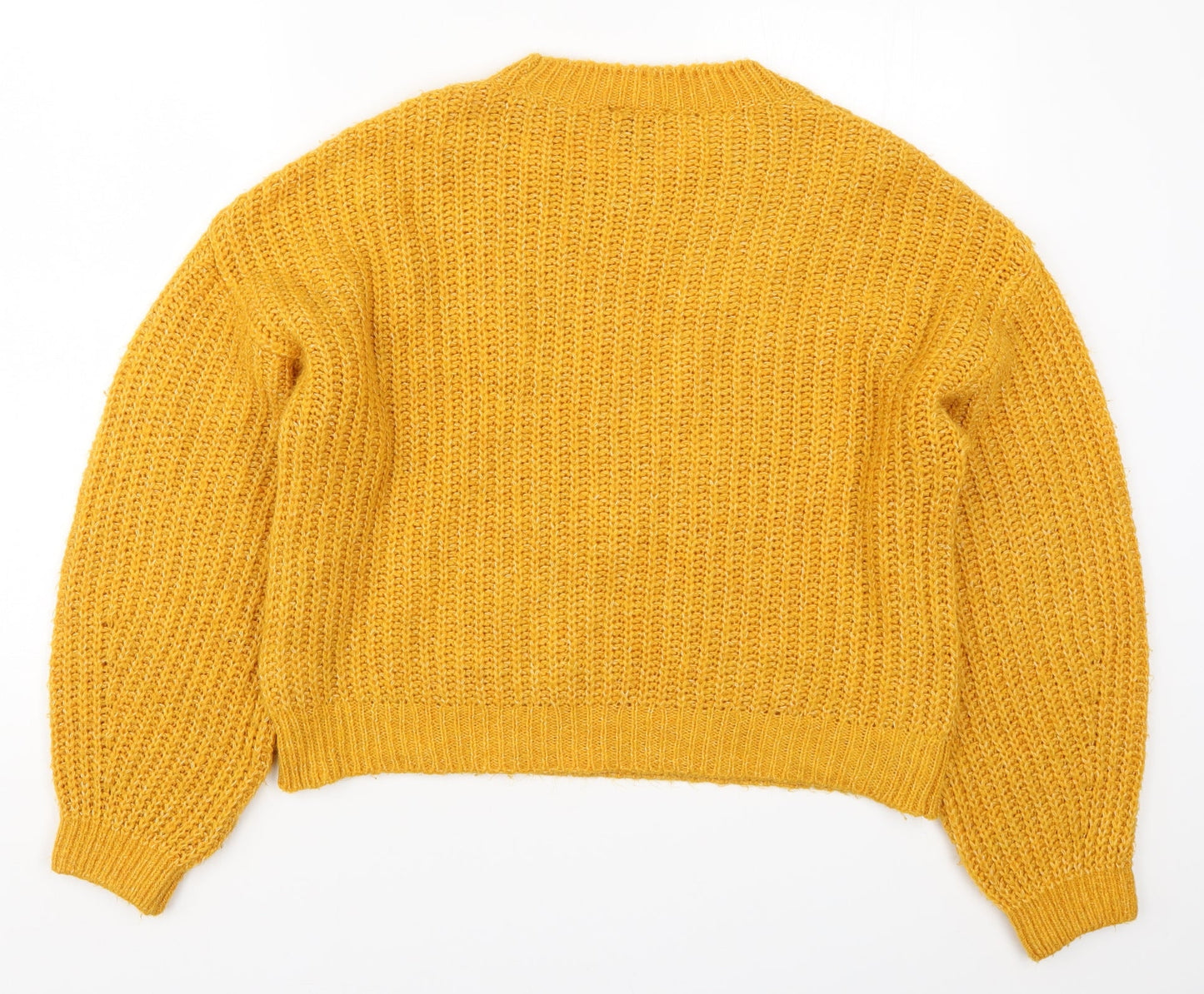 New Look Womens Orange  Knit Pullover Jumper Size S