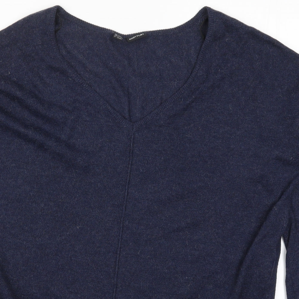 Body Flirt Womens Blue  Knit Pullover Jumper Size S