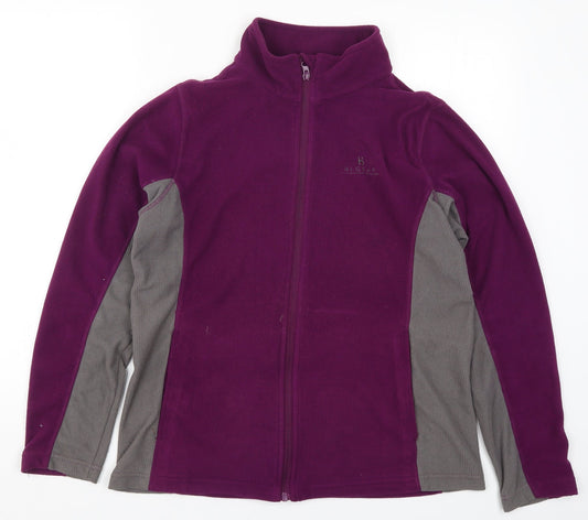 Hi Gear Womens Purple  Fleece Jacket  Size 14
