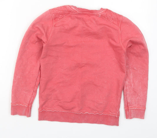 Minoti Boys Pink   Pullover Sweatshirt Size 7-8 Years  - Eagle Lake