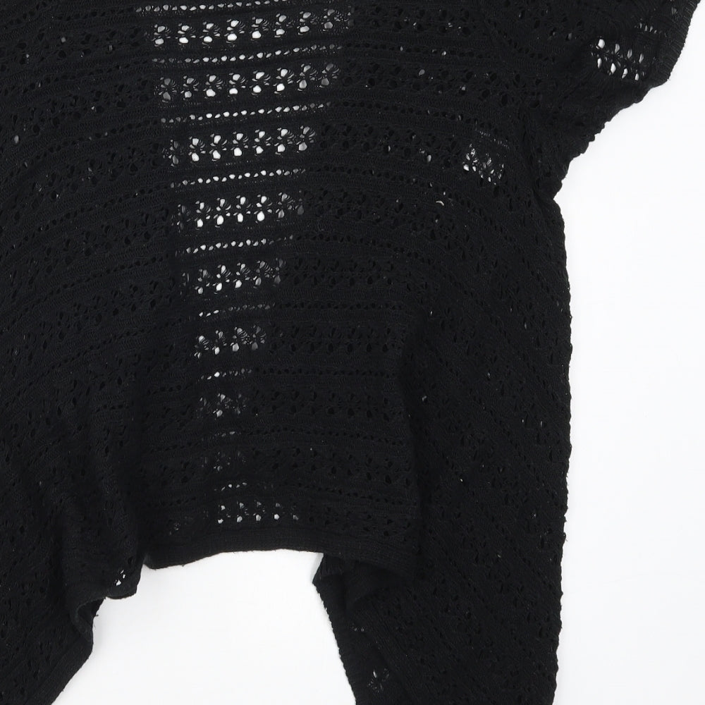 Select Womens Black  Knit Cardigan Jumper Size 16