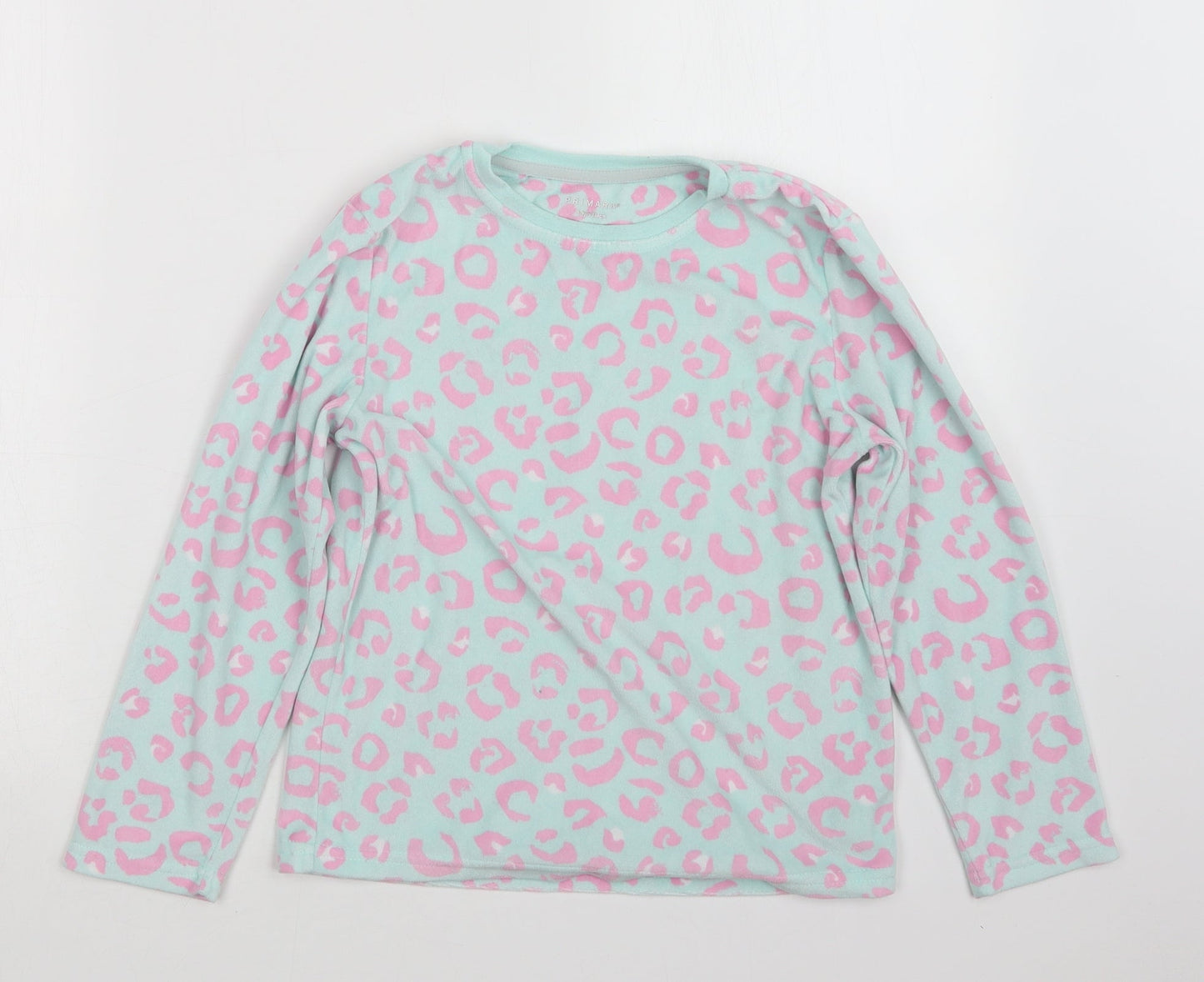 Primark Girls Blue Animal Print  Top Pyjama Top Size 8-9 Years