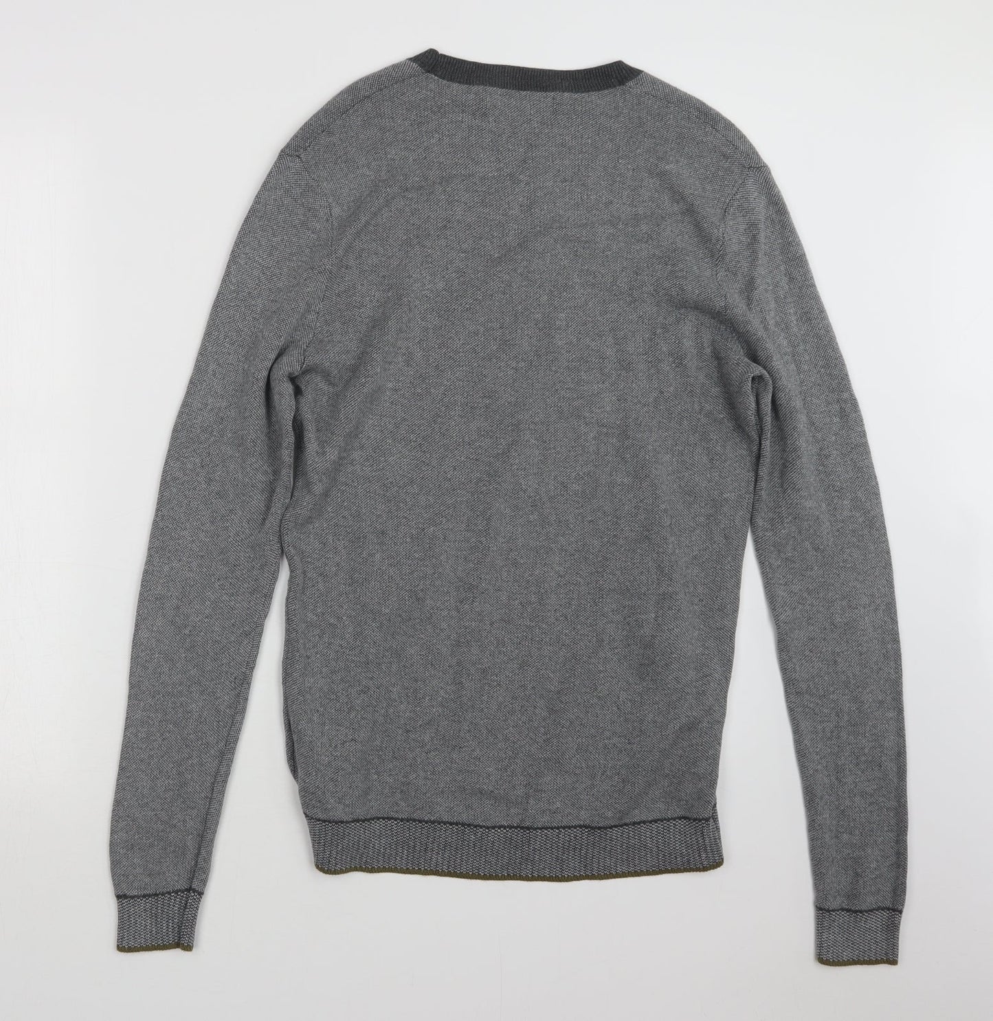 Mason Cinqcent Mens Grey  Knit Pullover Jumper Size S