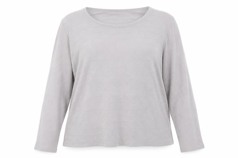 Afibel Womens Grey  Knit Pullover Jumper Size 16