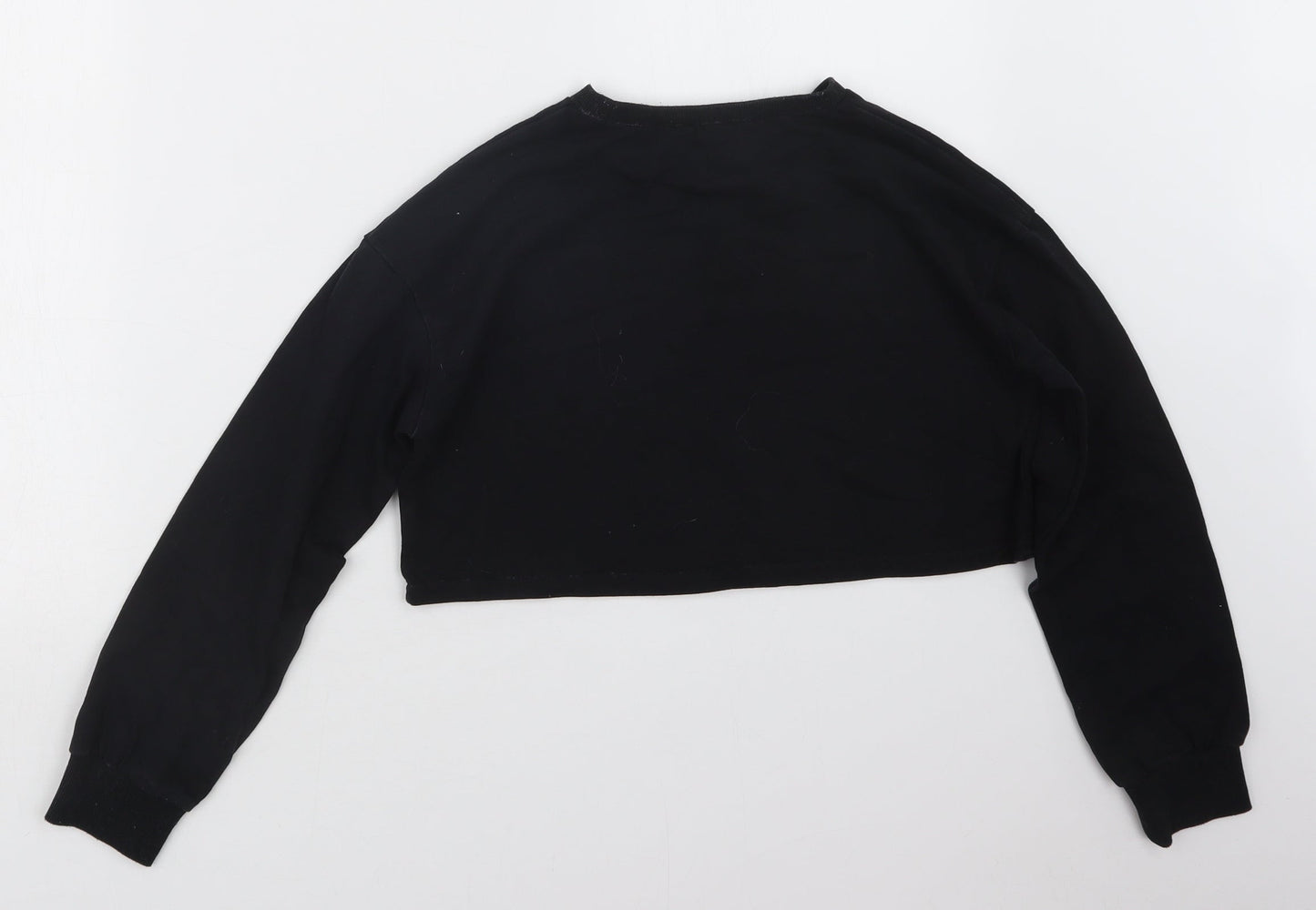 SheIn Girls Black   Pullover Jumper Size 12 Years  - Cropped