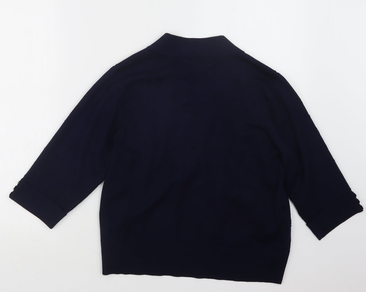 Dixie  Womens Blue  Knit Cardigan Jumper Size M