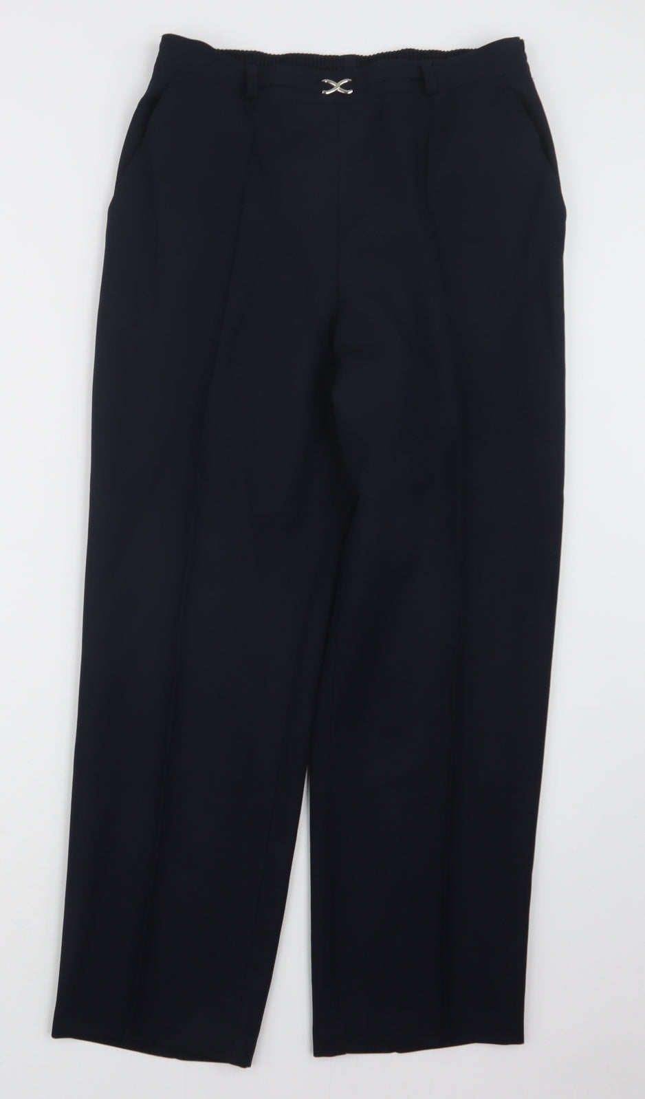 Marks and Spencer Womens Blue   Trousers  Size 10 L26 in