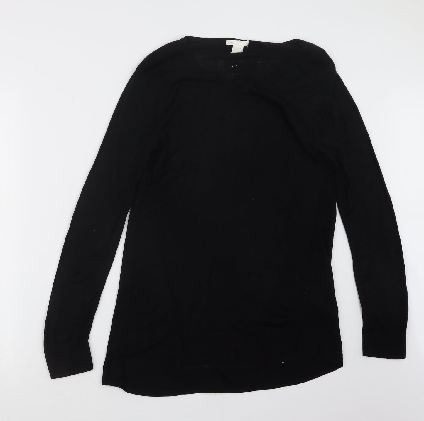 H&M Womens Black  Knit Pullover Jumper Size XS