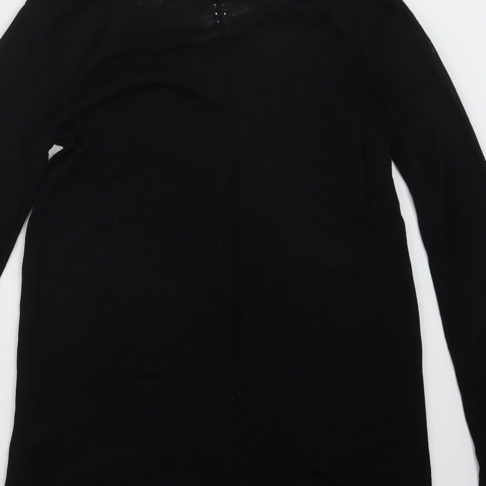 H&M Womens Black  Knit Pullover Jumper Size XS