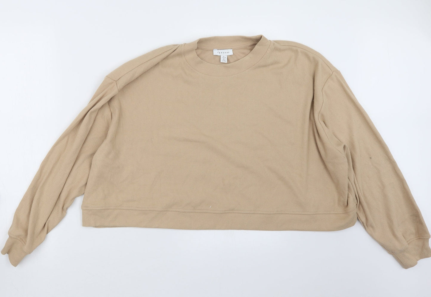 Topshop Womens Beige   Pullover Jumper Size L