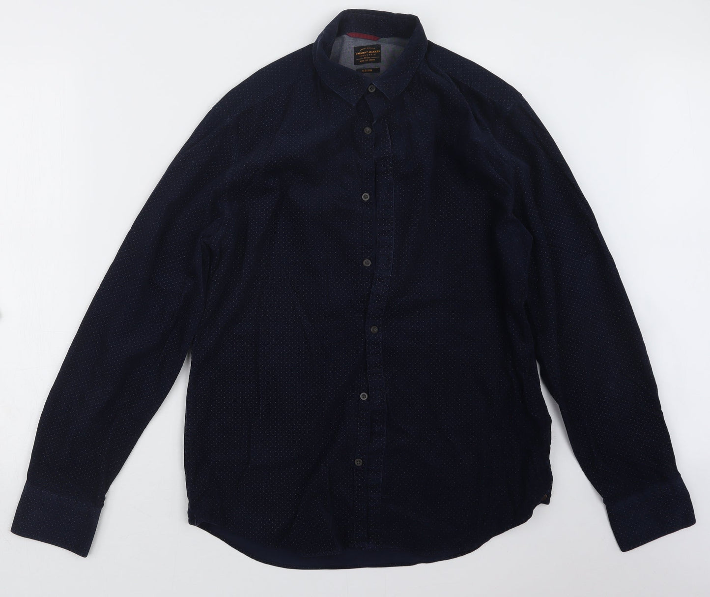 Garment Makers Mens Blue    Button-Up Size M