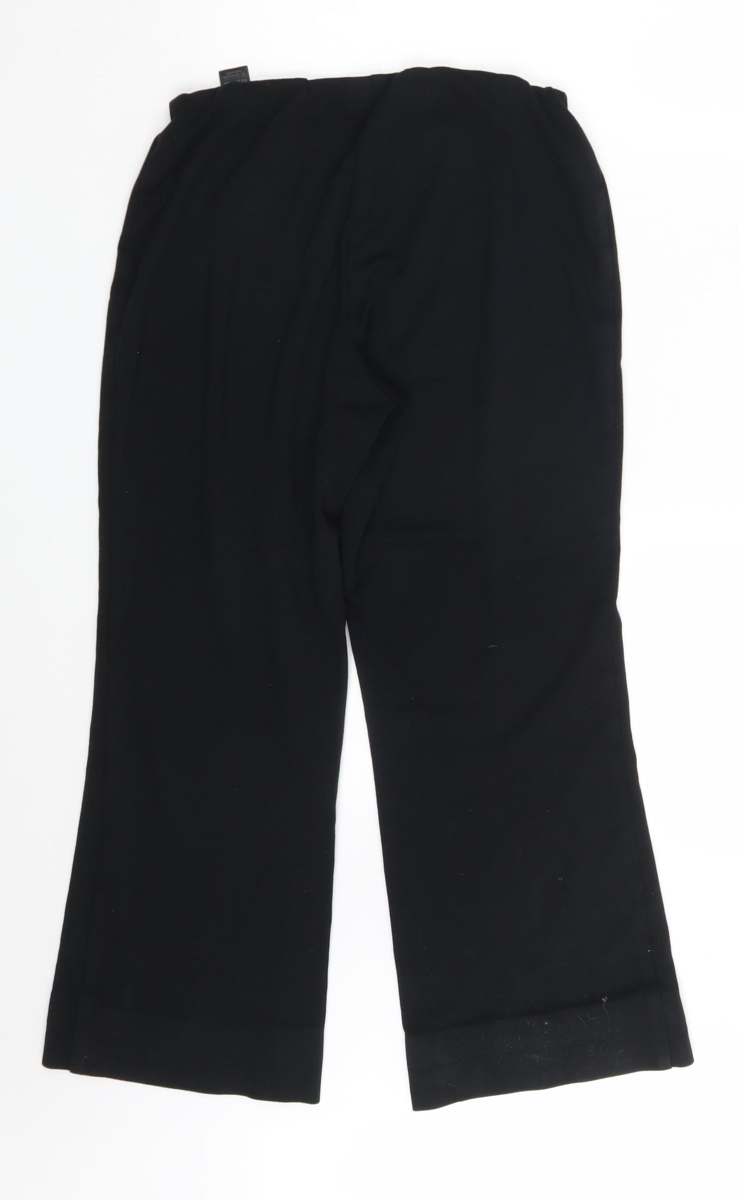 M&S Womens Black   Trousers  Size 10 L24 in