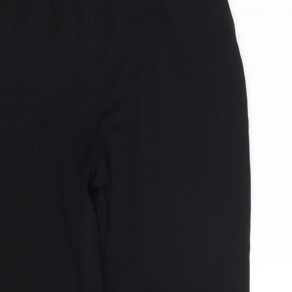 M&S Womens Black   Trousers  Size 10 L24 in