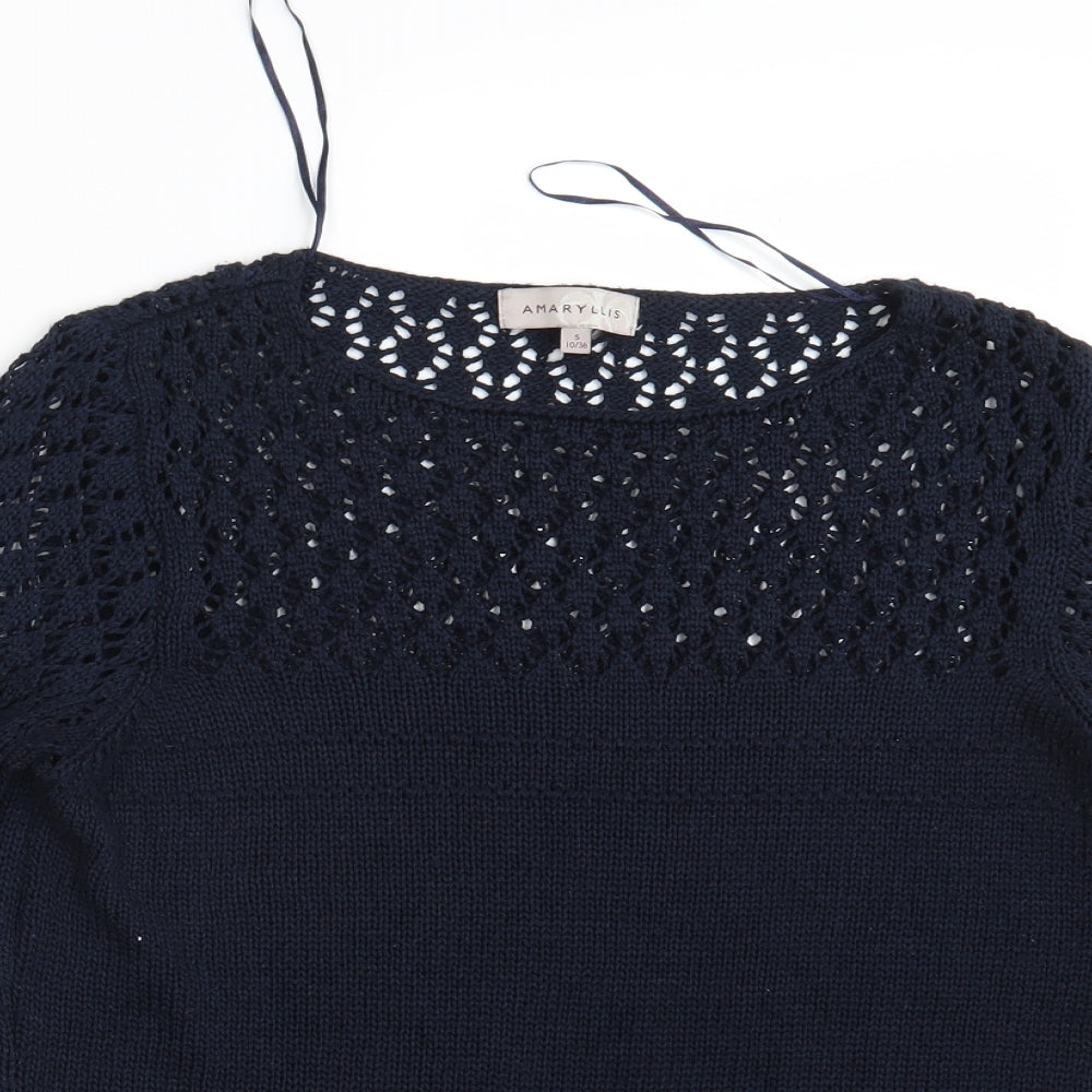 Amaryllis Womens Blue   Pullover Jumper Size 10