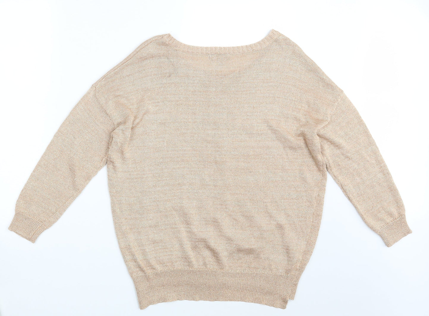 Soon Womens Gold   Pullover Jumper Size 12