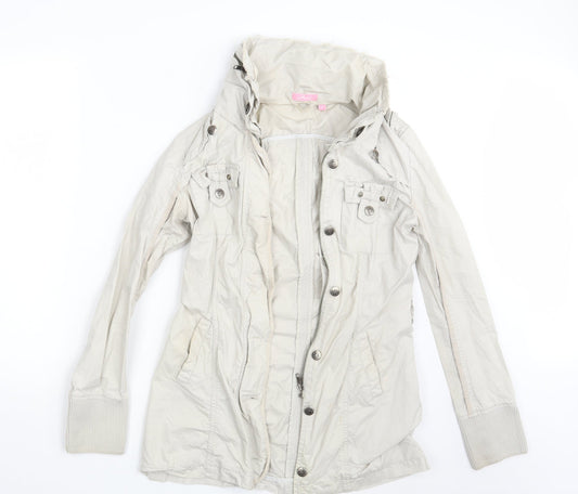 Stark Womens White   Overcoat Coat Size 8