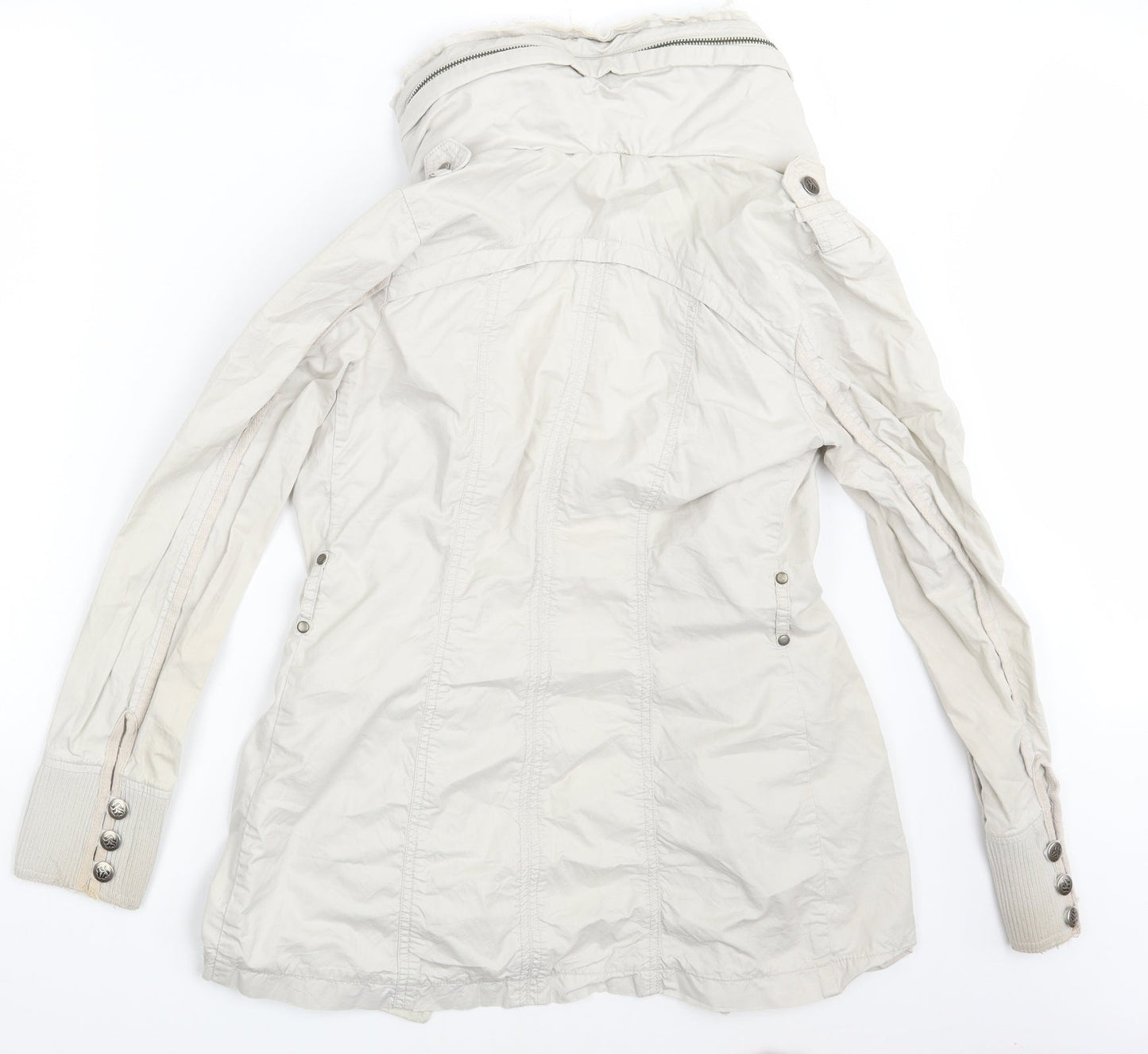 Stark Womens White   Overcoat Coat Size 8