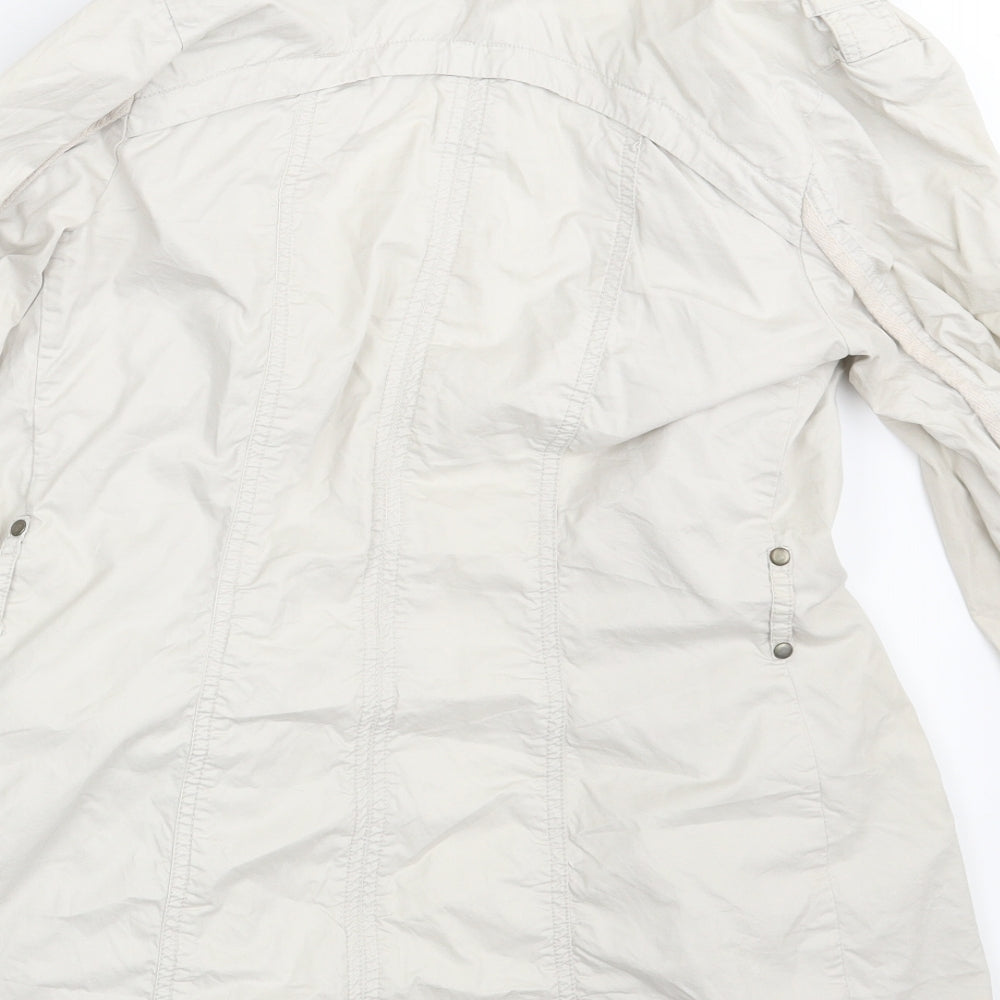 Stark Womens White   Overcoat Coat Size 8
