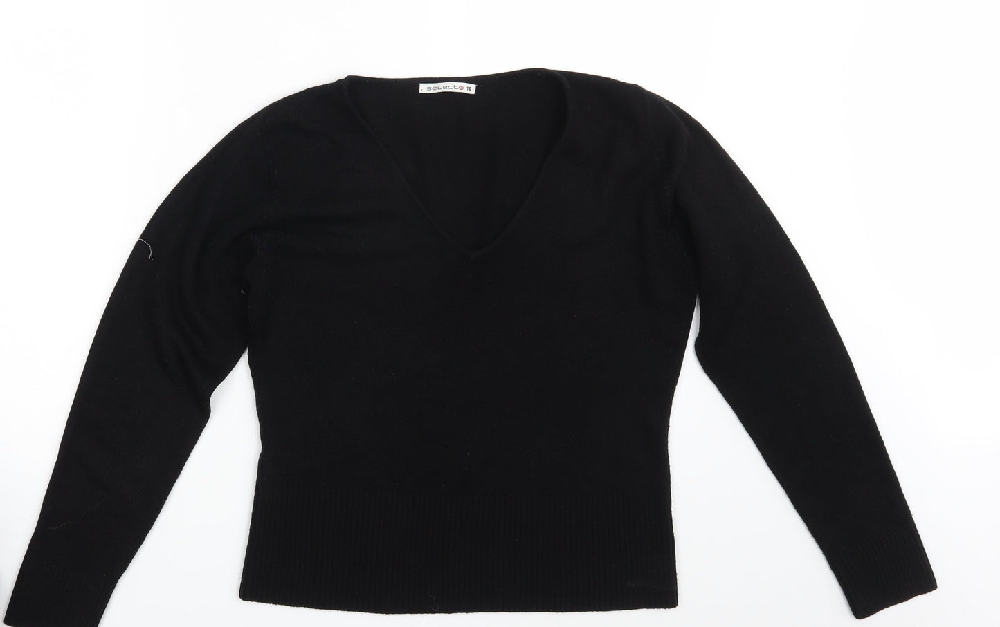 Select Womens Black   Pullover Jumper Size 16
