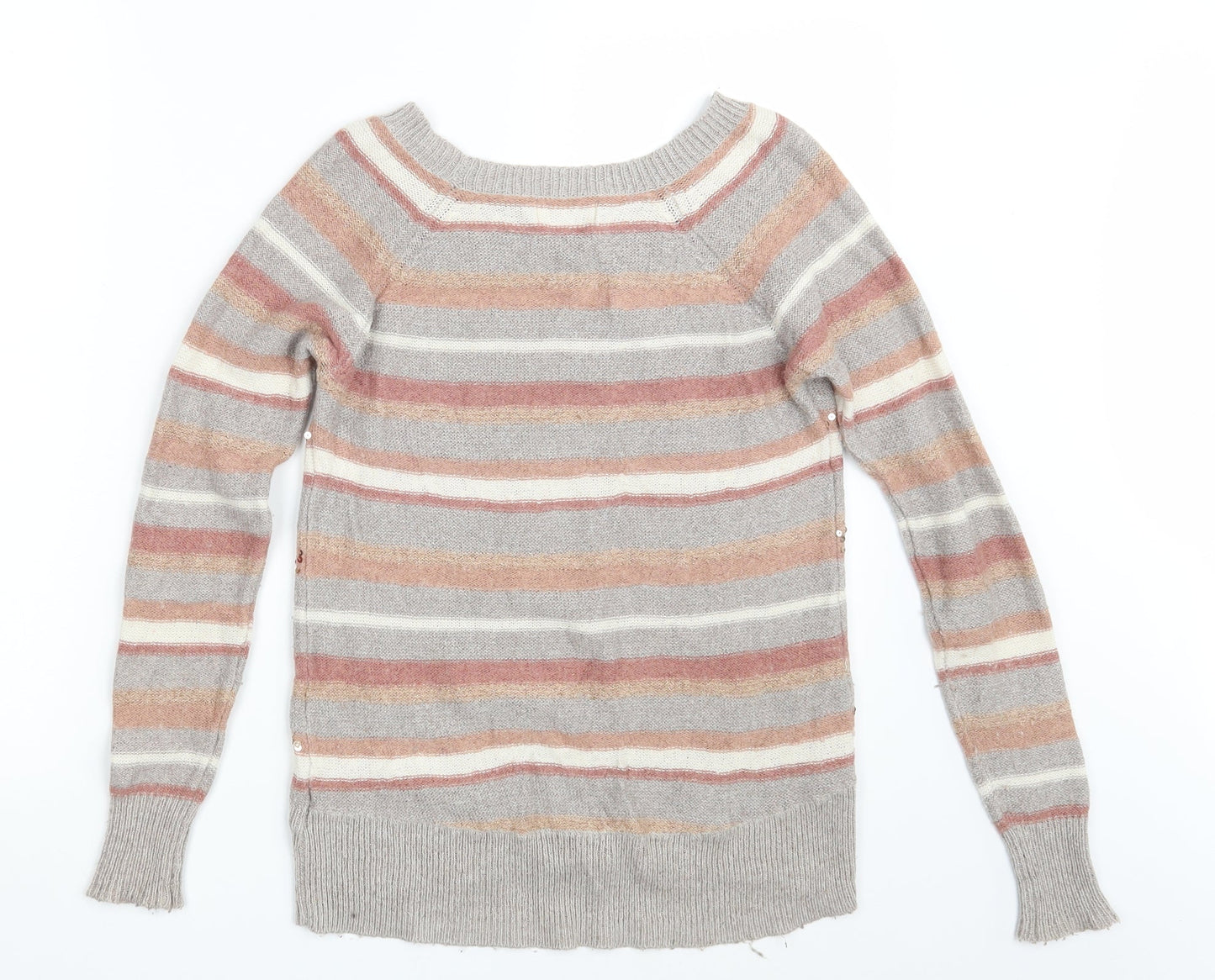 NEXT Womens Pink Striped  Pullover Jumper Size 6