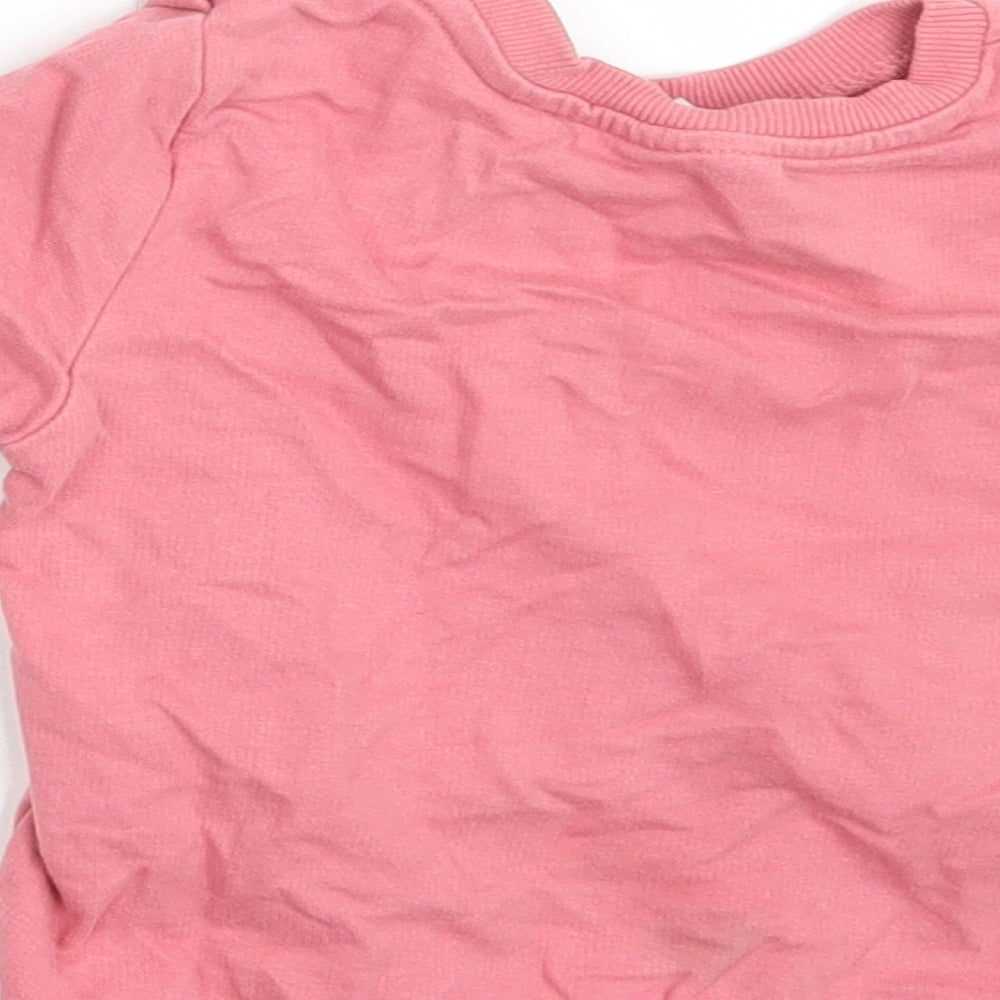 So Cute Girls Pink   Pullover Jumper Size 12-18 Months