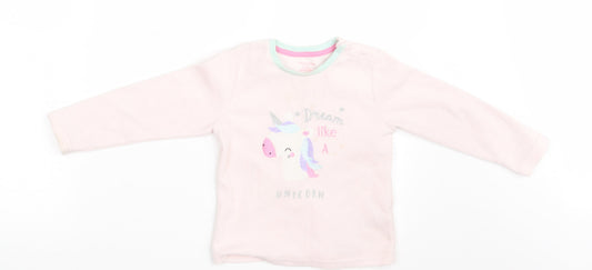 Primark Girls Pink   Pullover Jumper Size 24 Months