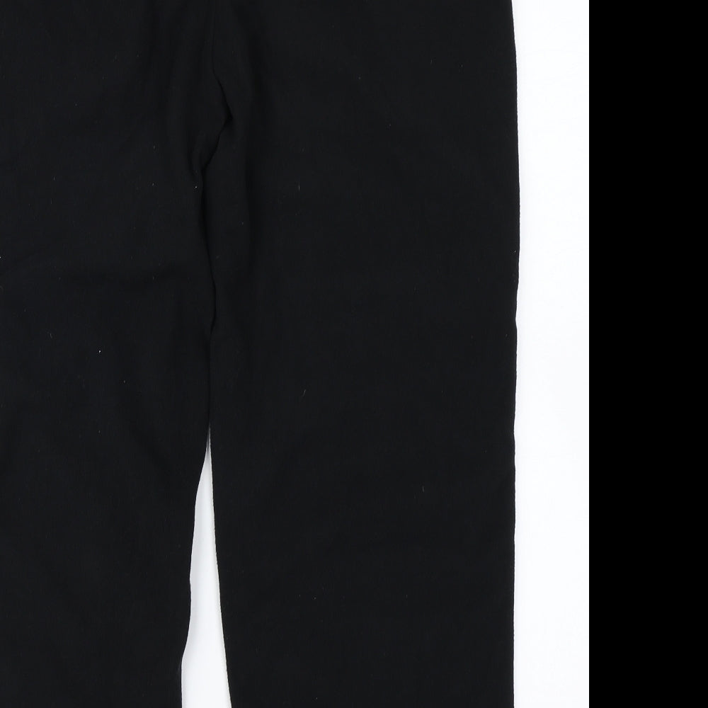 Avon Womens Black  Fleece Jogger Trousers Size 16 L23 in