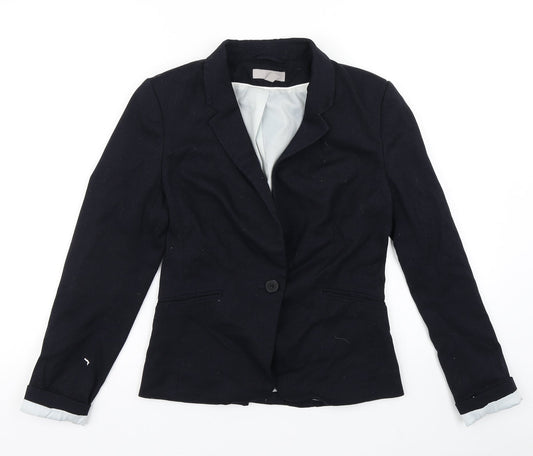 H&M Womens Blue   Jacket Blazer Size 8