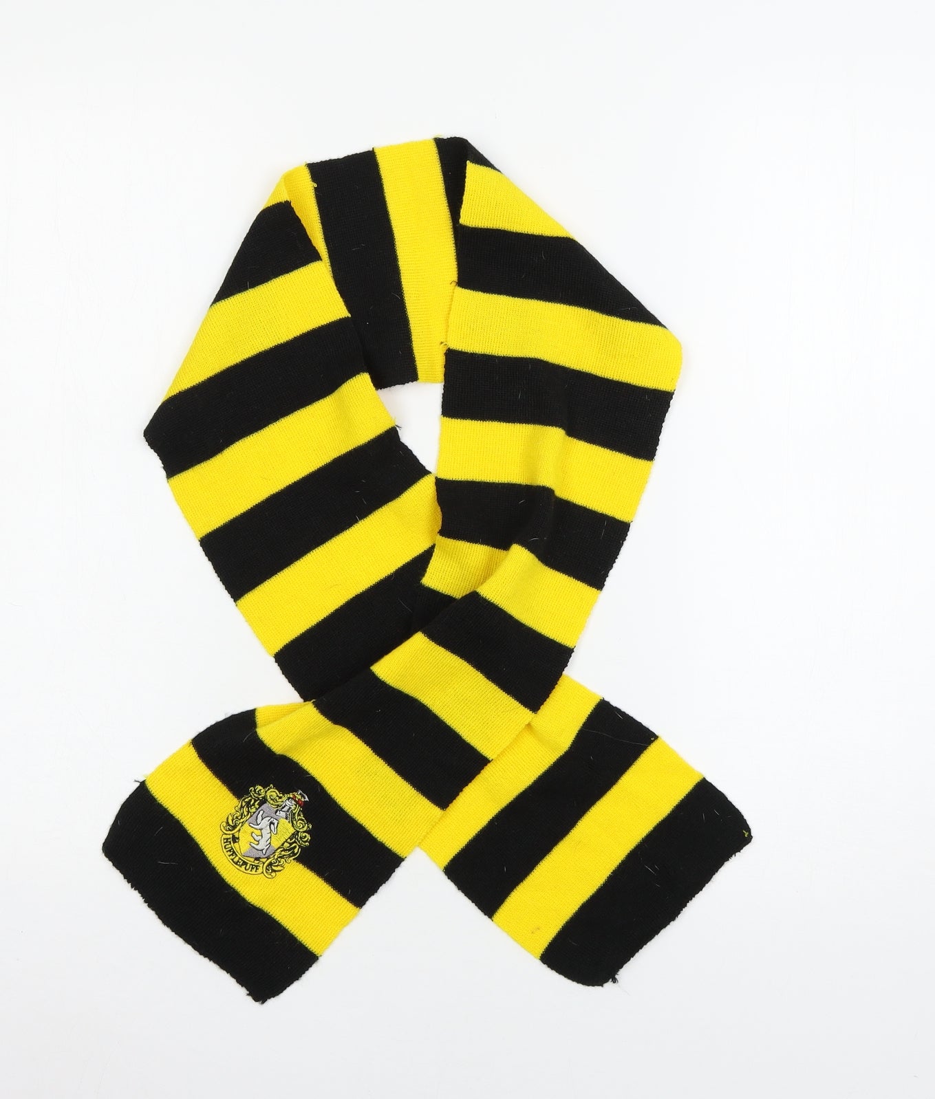 Preworn Girls Yellow Striped Knit Rectangle Scarf Scarves & Wraps One Size  - Hufflepuff Harry Potter