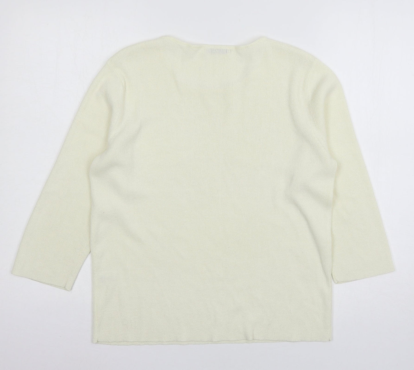 Berkertex Womens Ivory  Knit Pullover Jumper Size 14