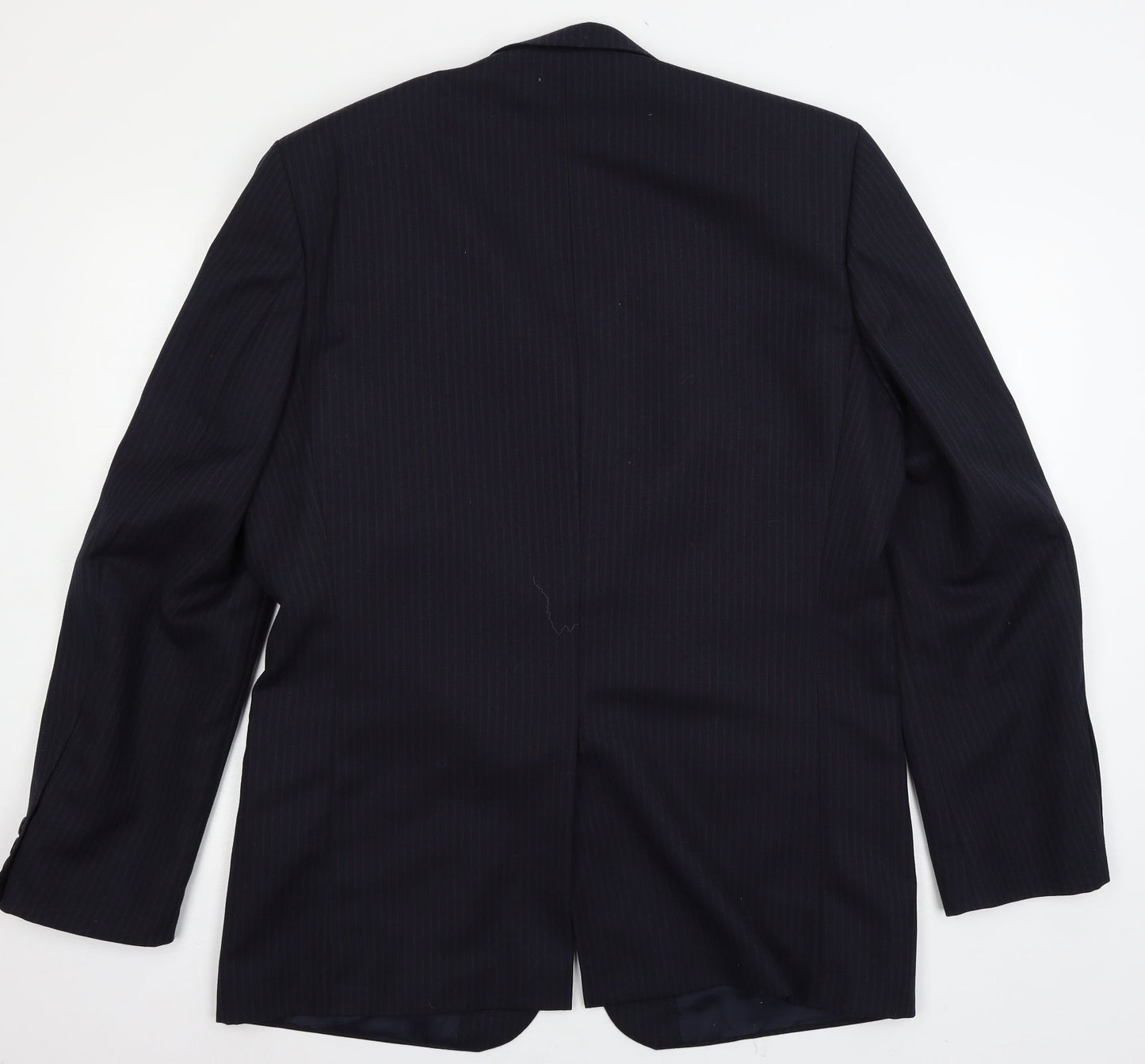 Burton Mens Blue Striped  Jacket Suit Jacket Size L