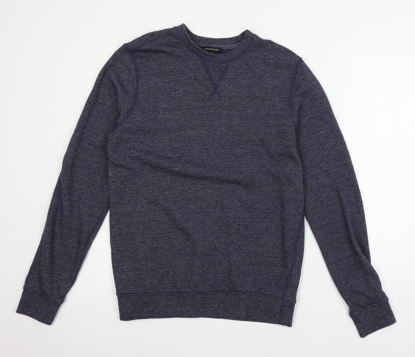 Peacocks Womens Blue  Jersey Pullover Sweatshirt Size S