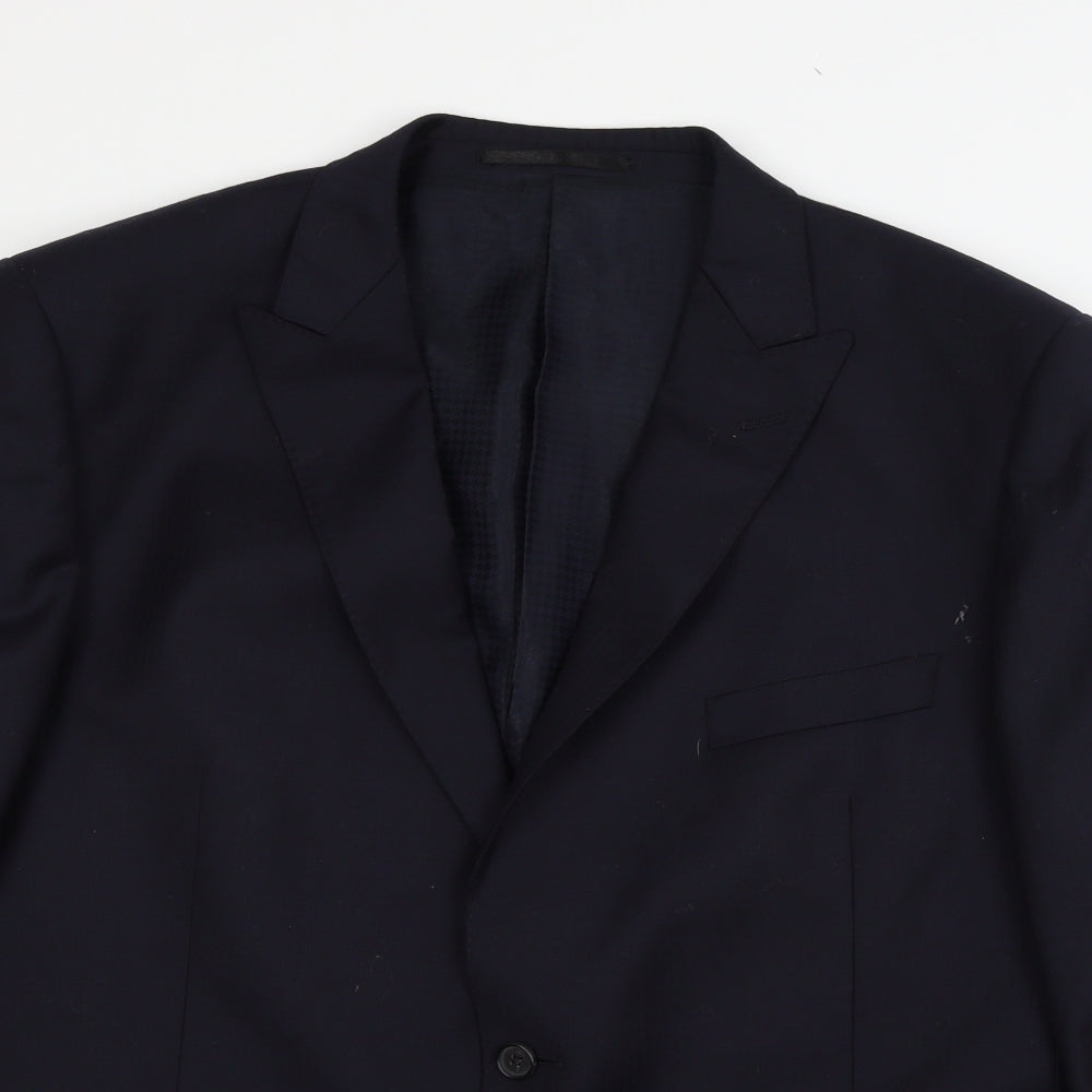 Impressions Mens Blue   Jacket Suit Jacket Size XL