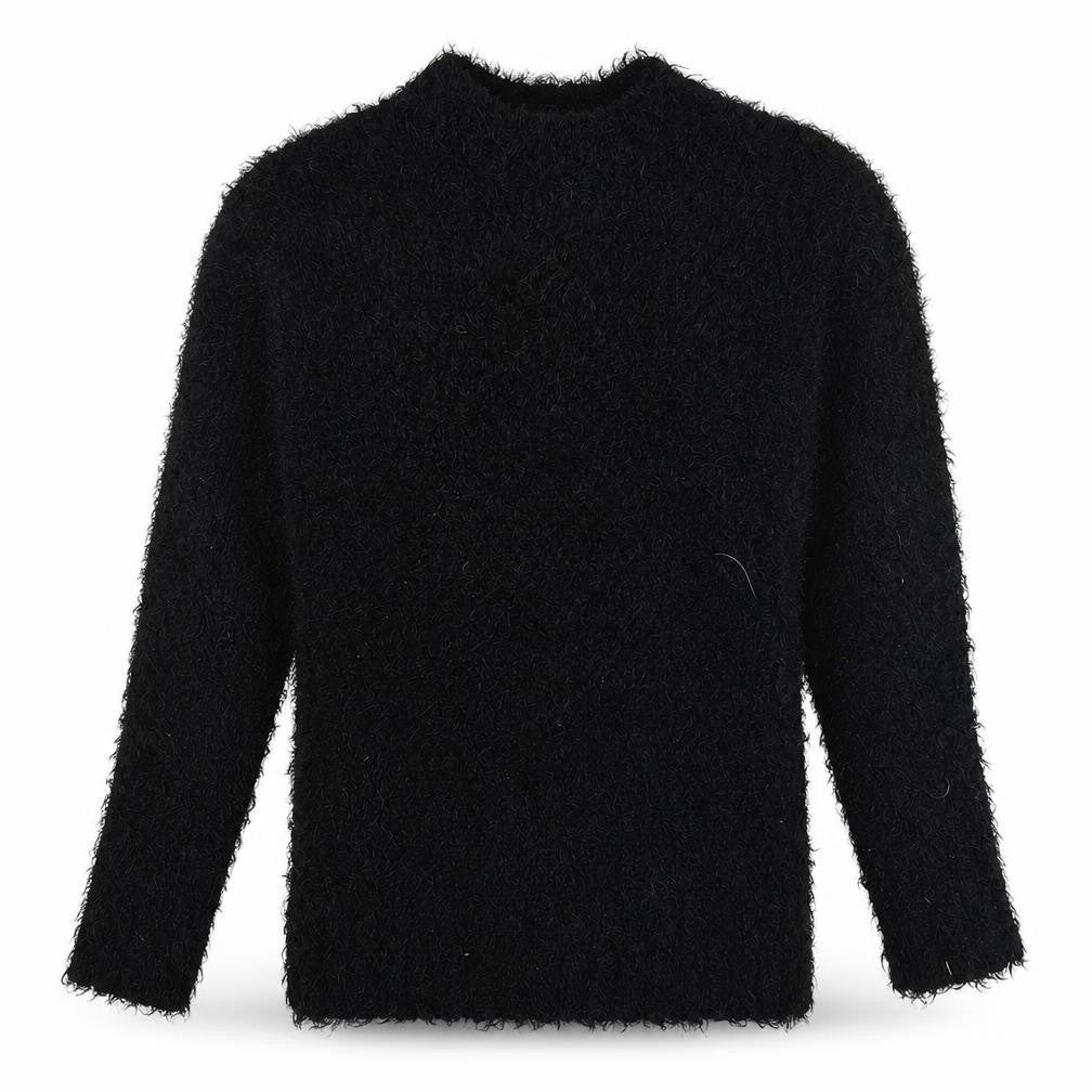 Front view of Atmosphere women’s black knit jumper, size UK 6