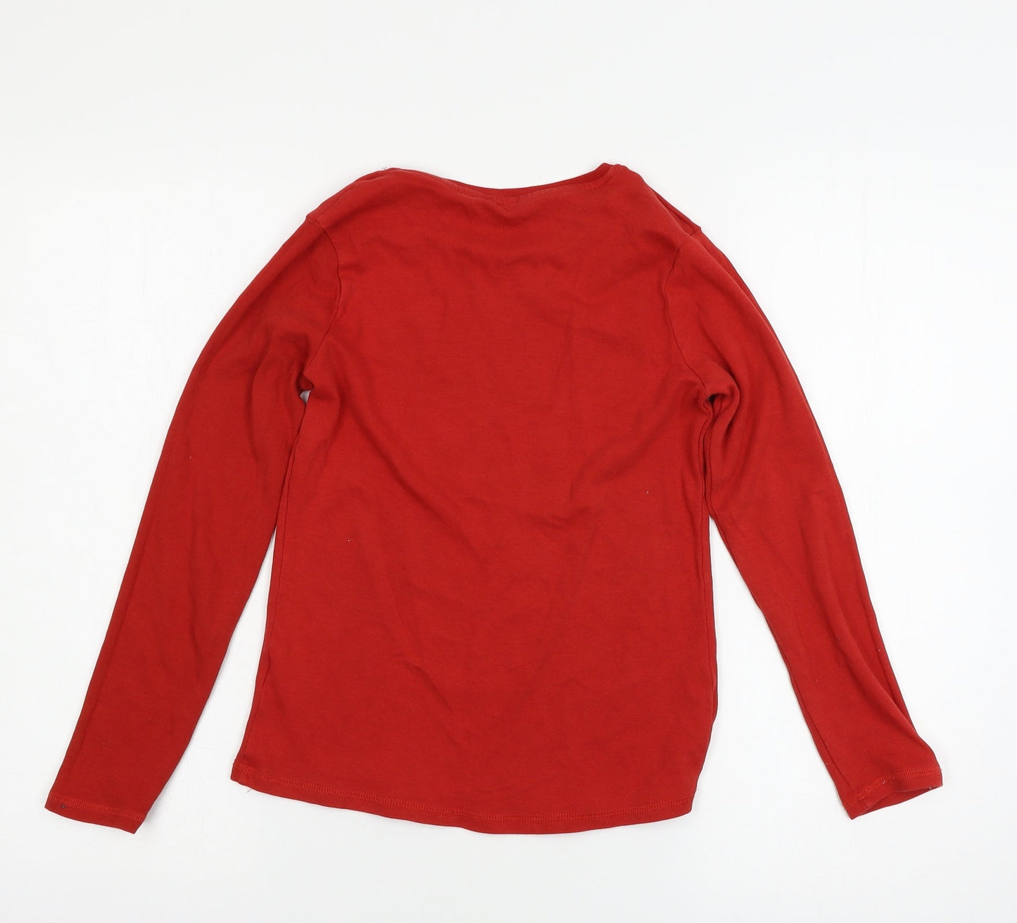 George Boys Red  Jersey Basic T-Shirt Size 11-12 Years  - Christmas Crew 2019