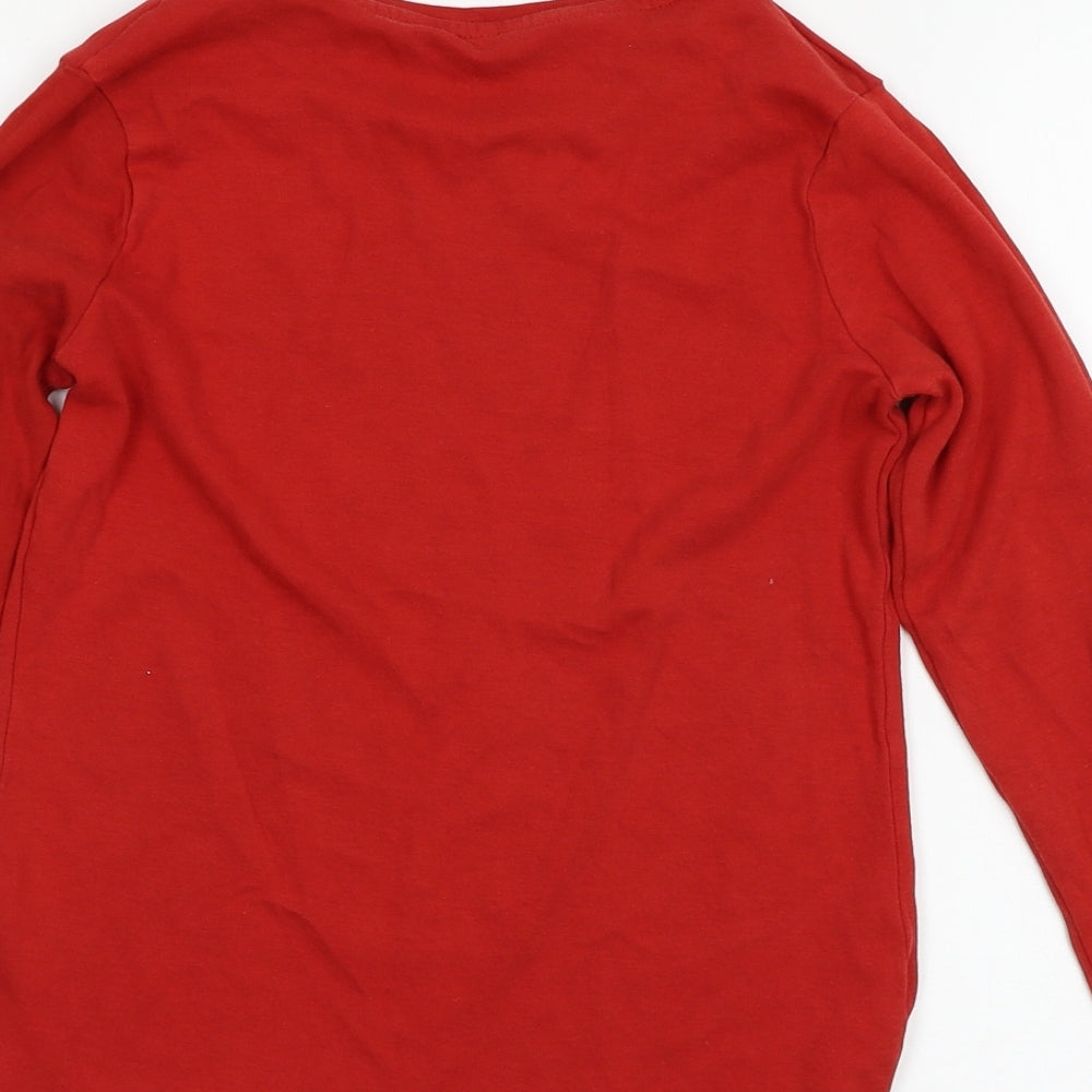 George Boys Red  Jersey Basic T-Shirt Size 11-12 Years  - Christmas Crew 2019