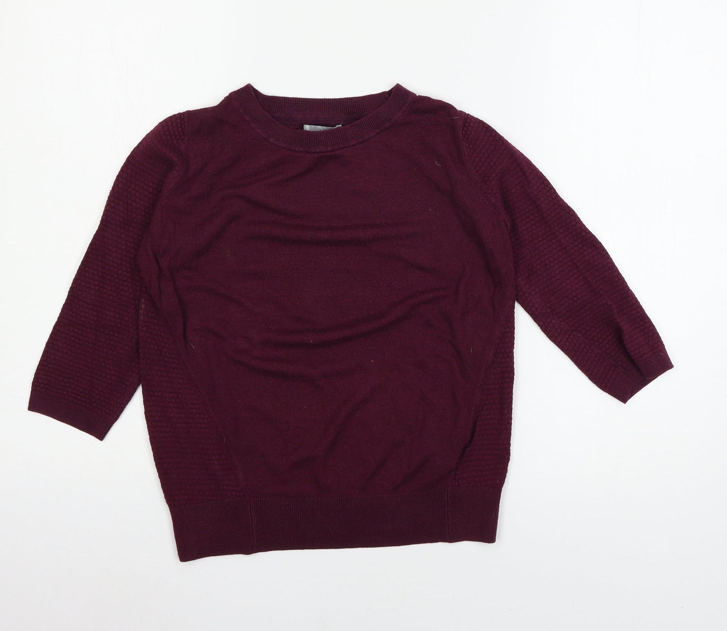 H&M Womens Purple  Knit Pullover Jumper Size S
