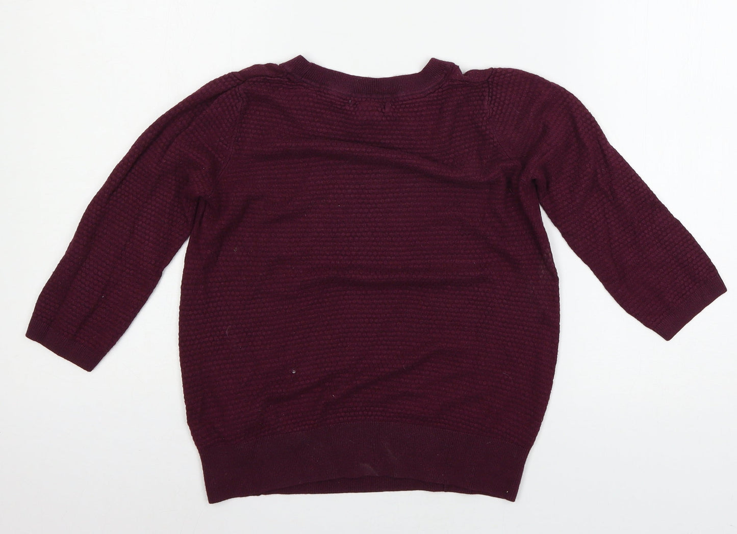 H&M Womens Purple  Knit Pullover Jumper Size S