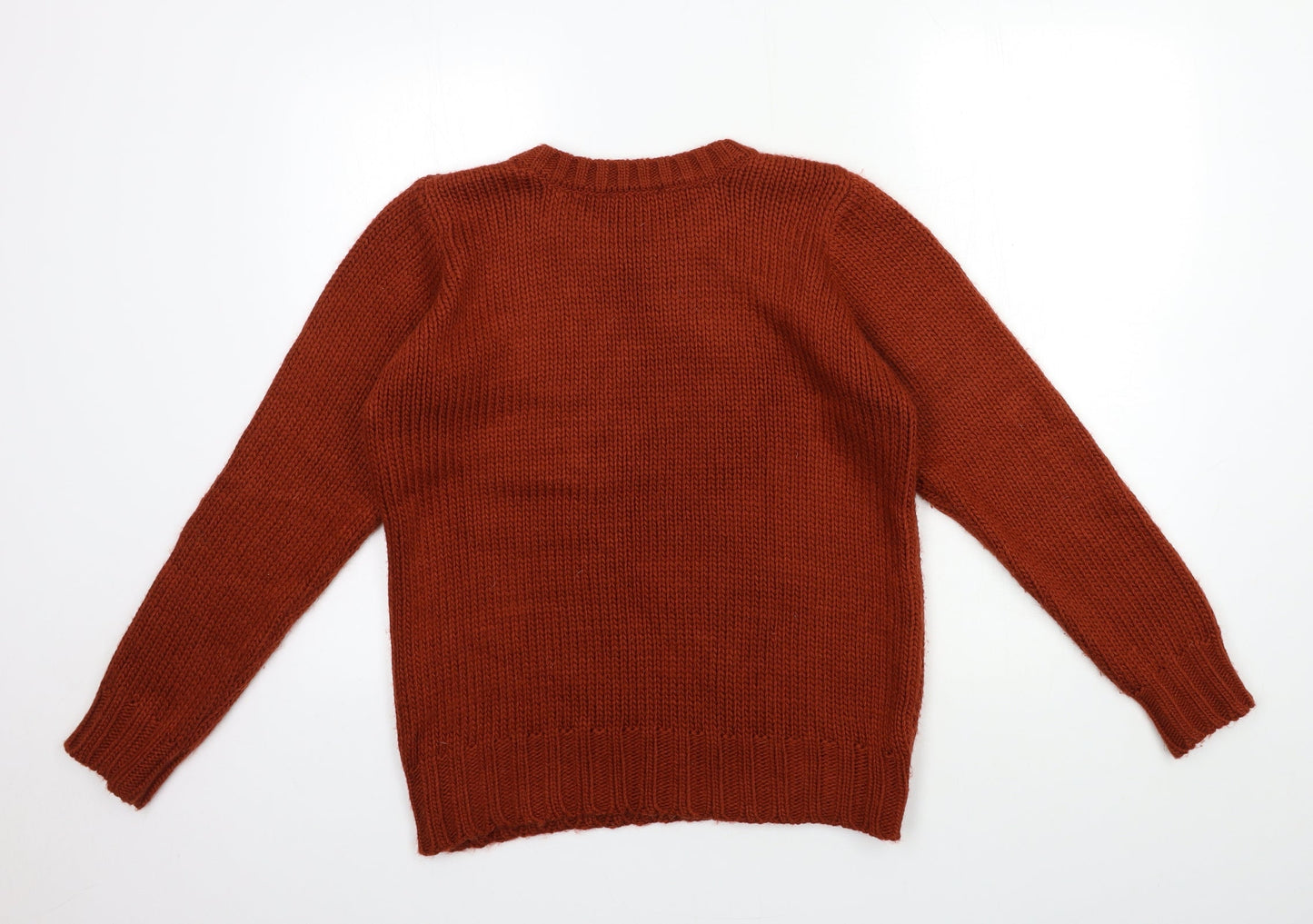PEP&CO Womens Brown  Knit Pullover Jumper Size S