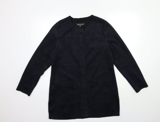 Tailya Womens Black   Overcoat Jacket Size XL