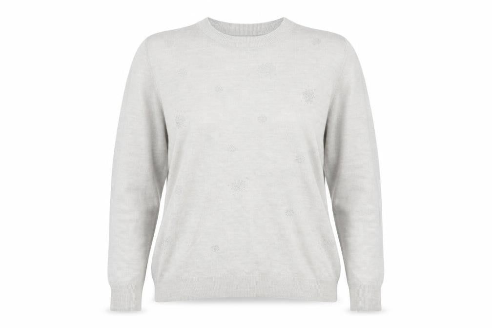 Marks and Spencer Womens Grey  Knit Pullover Jumper Size 14