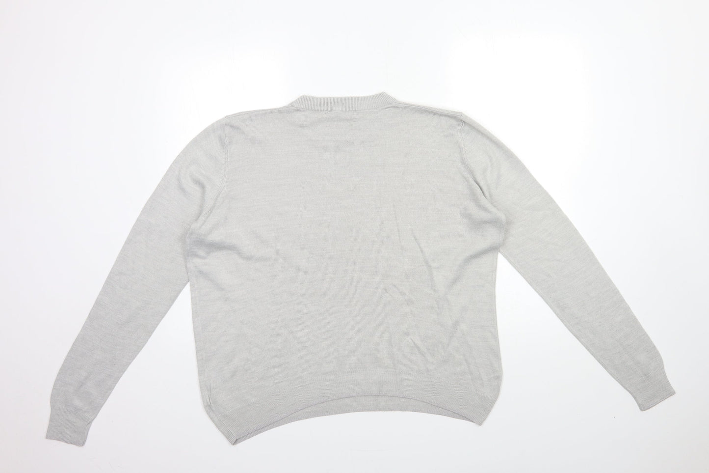 Marks and Spencer Womens Grey  Knit Pullover Jumper Size 14