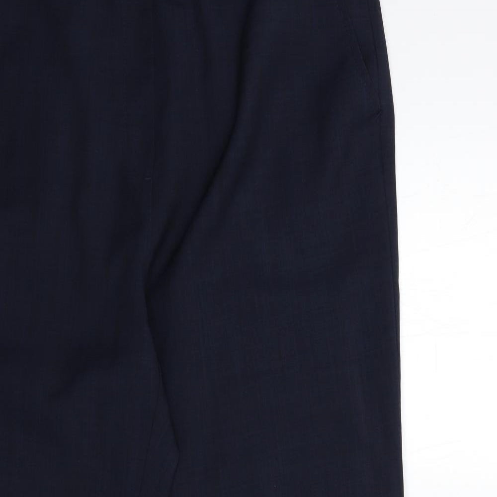 Marks and Spencer Womens Blue   Trousers  Size 14 L28 in