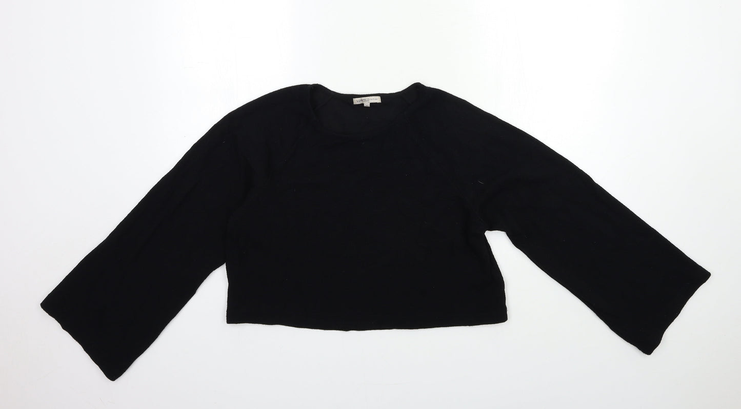 Marks and Spencer Womens Black   Basic Blouse Size 6  - Bell sleeve